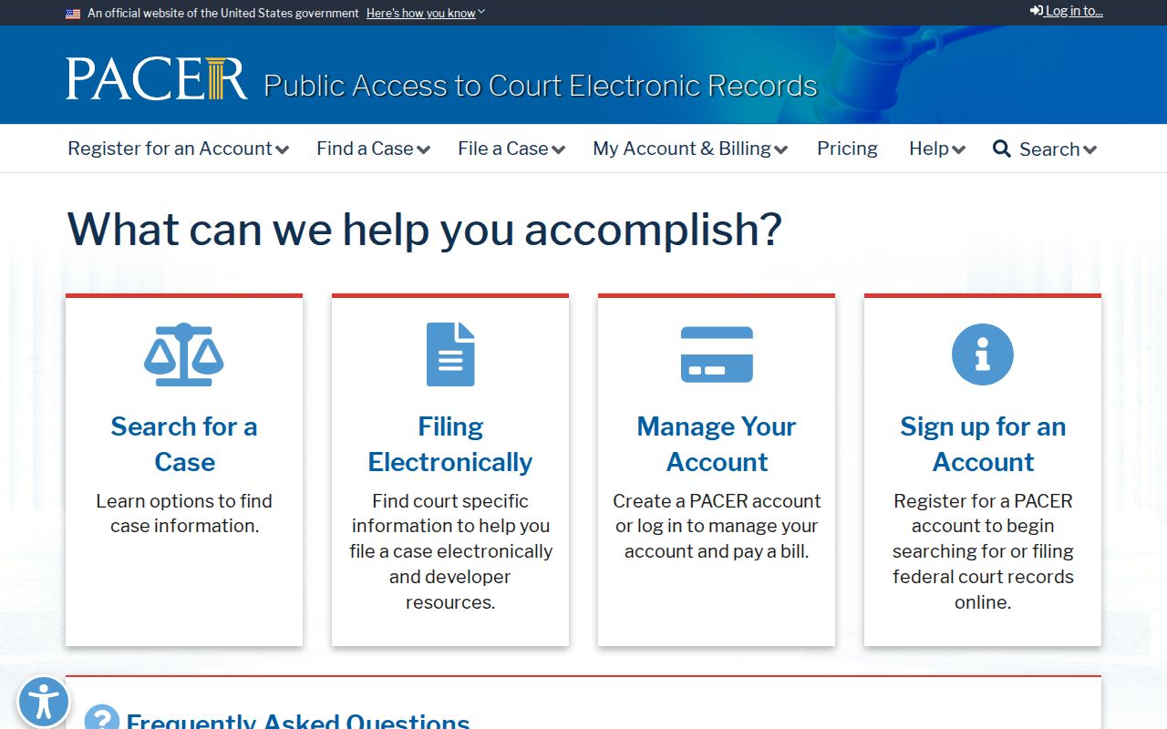 Glades County criminal court cases federal PACER search